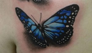 tatouage 3D papillon